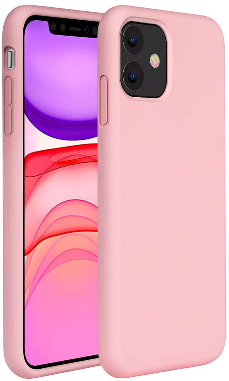 Gel Rubber Full Body Protection Cover Case Drop Protection Case Liquid Silicone Case Compatible with iPhone 11 6.1 inch