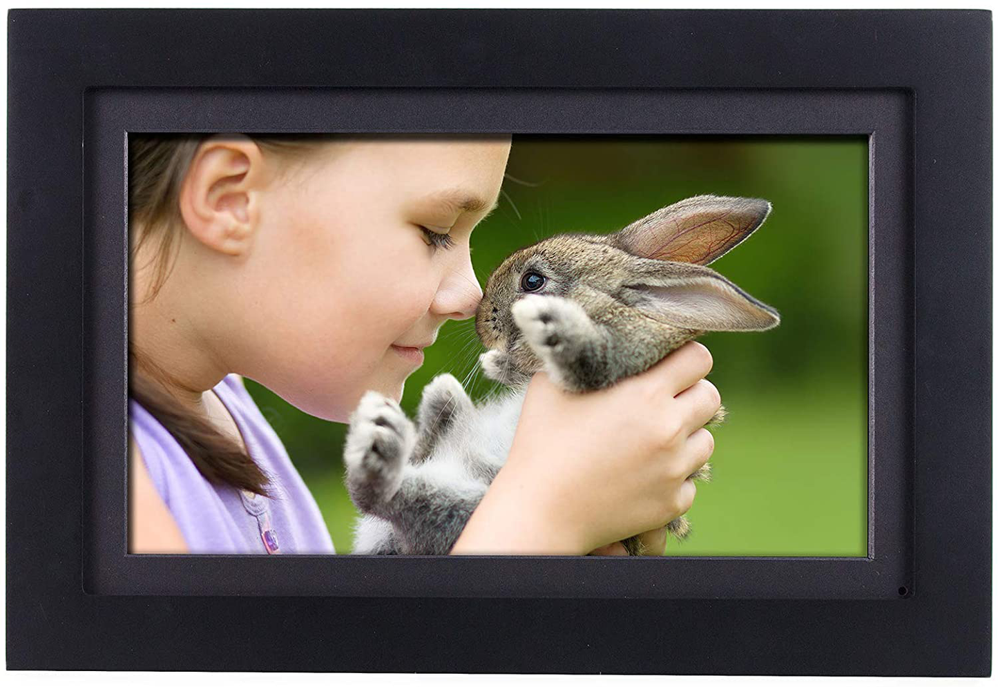 PhotoShare Friends and Family Smart Frame Digital Photo Frame, 1-5 Day Shipping, Send Pics from Phone to Frame, WiFi, 8 GB, Holds Over 5,000 Photos, HD, 1080P, iOS, Android