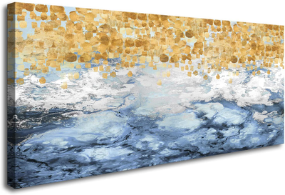 XXMWallArtFC2562 Space View from Earth Space Canvas Wall Art Landscape Modern Decor Canvas Wall Art Painting Decor Abstract Canvas for Living Room Bedroom Kitchen Home and Office Wall Decor