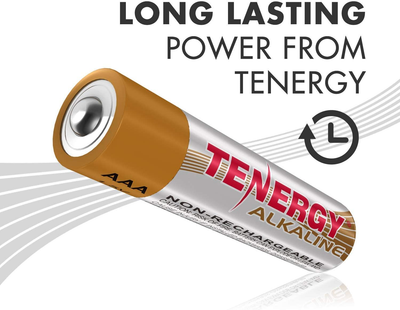 Tenergy 1.5V AAA Alkaline Battery, High Performance AAA Non-Rechargeable Batteries for Clocks, Remotes, Toys & Electronic Devices, Replacement AAA Cell Batteries, 100 Pack