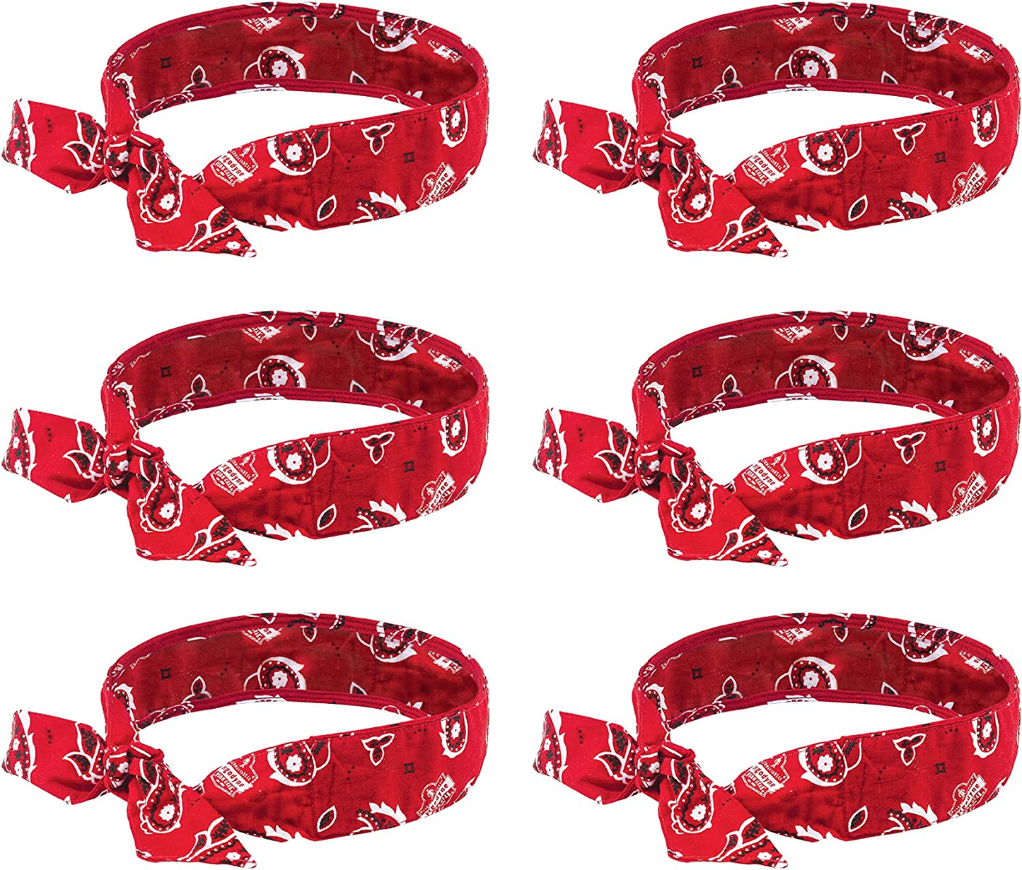 Chill Its 6700 Cooling Bandana, Lime, Evaporative Polymer Crystals for Cooling Relief, Tie for Adjustable Fit