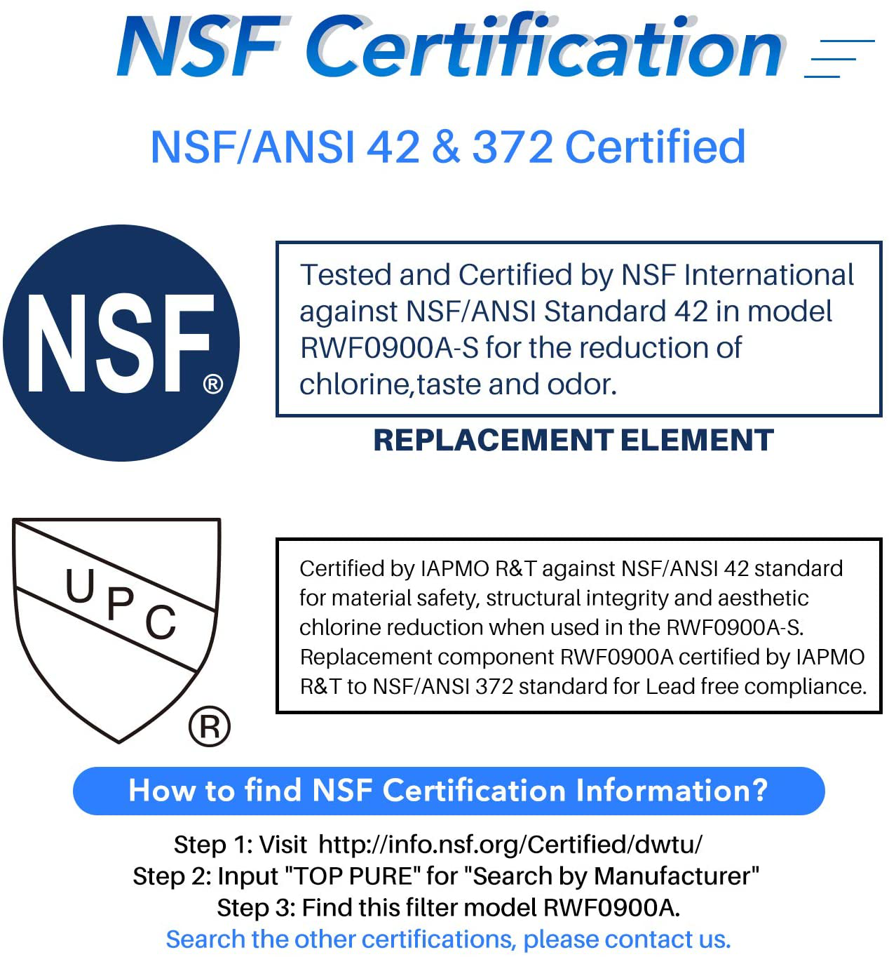 ICEPURE UKF8001 Refrigerator Water Filter Replacement for EveryDrop EDR4RXD1, Whirlpool Filter 4, Maytag UKF8001AXX-200, UKF8001P, 4396395, 469006, Puriclean II, FMM-2, WF295, RFC0900A, RWF0900A 4PACK