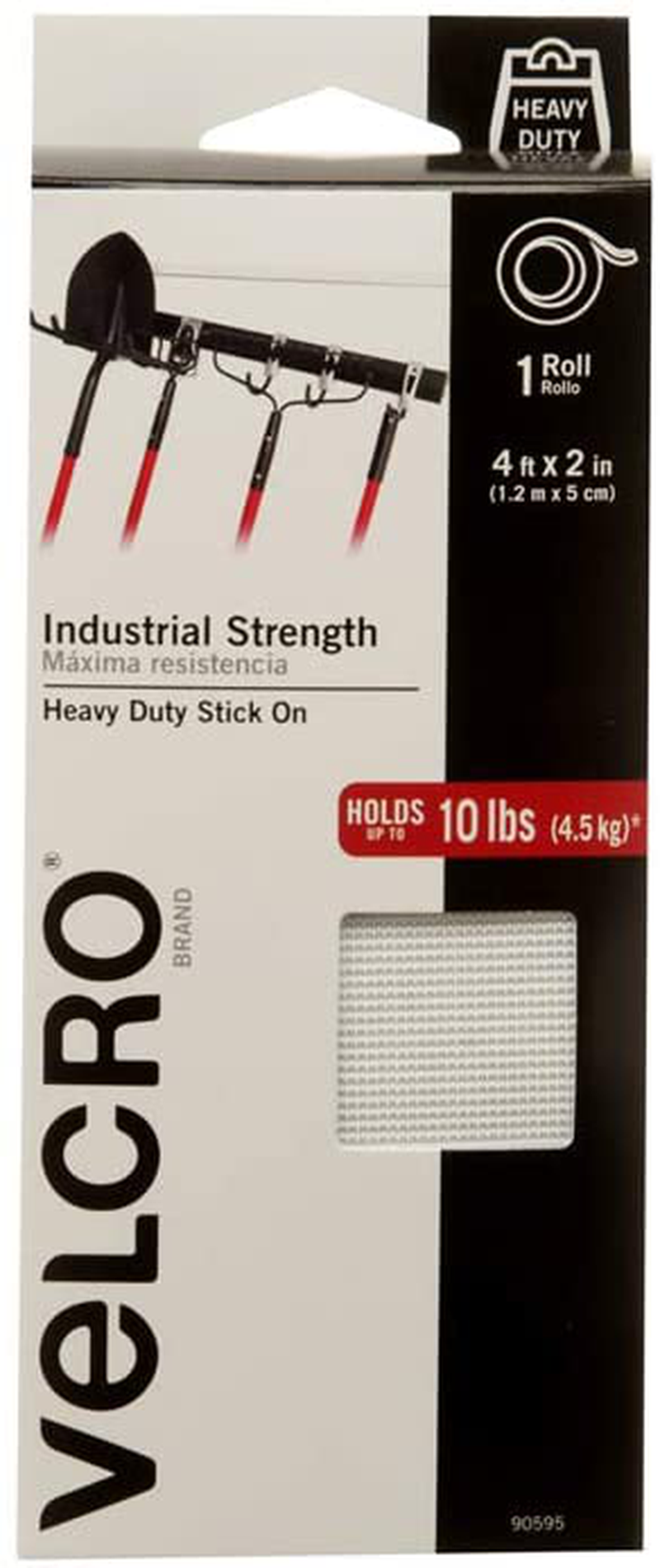 VELCRO Brand Industrial Fasteners Stick-On Adhesive | Professional Grade Heavy Duty Strength | Indoor Outdoor Use