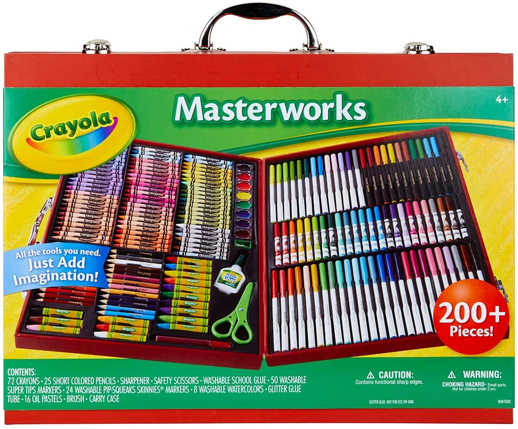 Crayola Inspiration Art Case in Pink, Gifts for Kids Age 5+, 140 Count