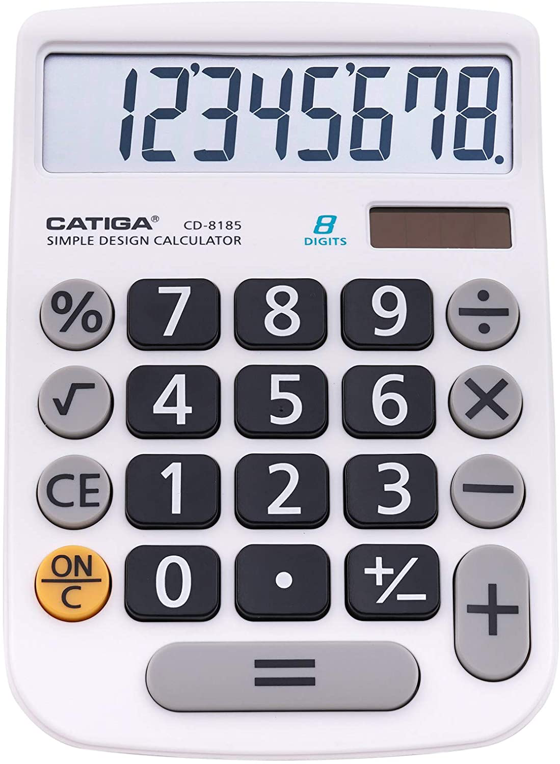 CATIGA CD-8185 Office and Home Style Calculator - 8-Digit LCD Display - Suitable for Desk and On The Move use. (Blue)