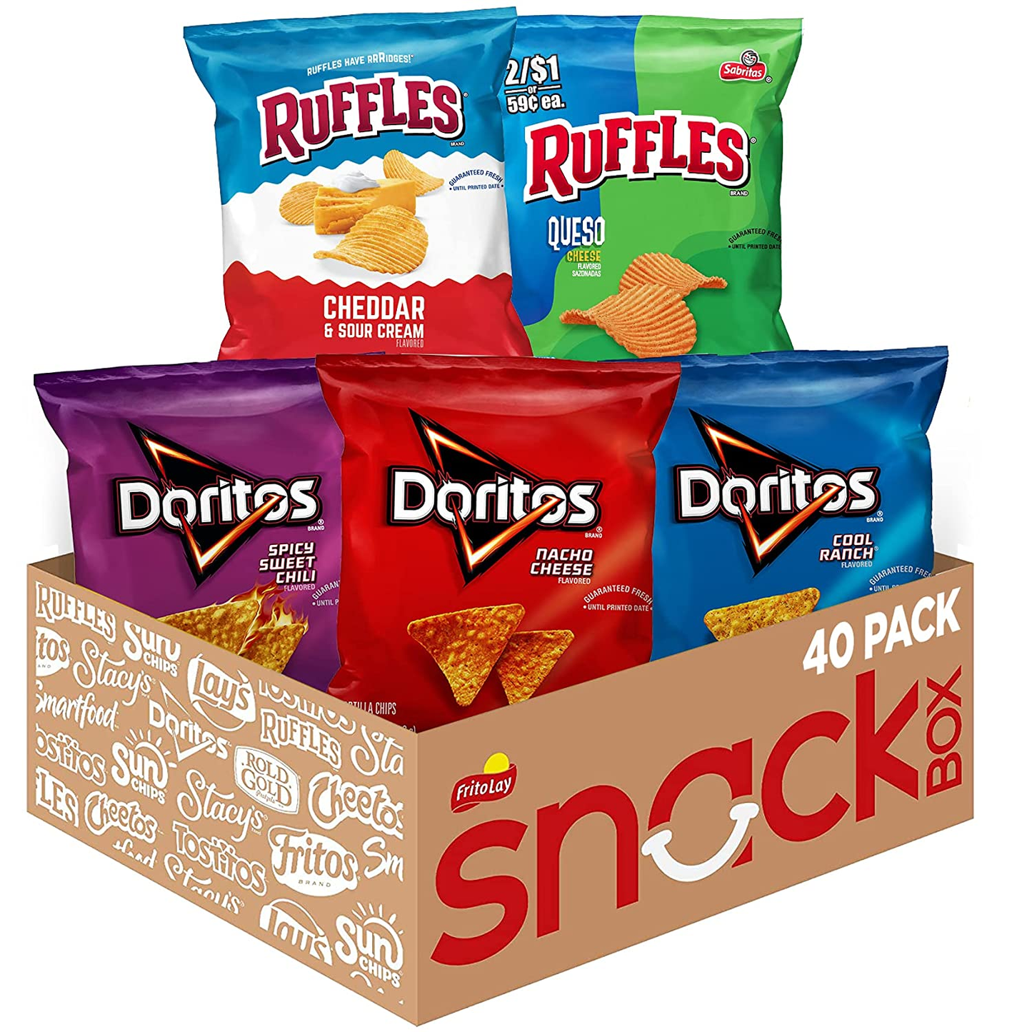 Ruffles Potato Chips Variety Pack