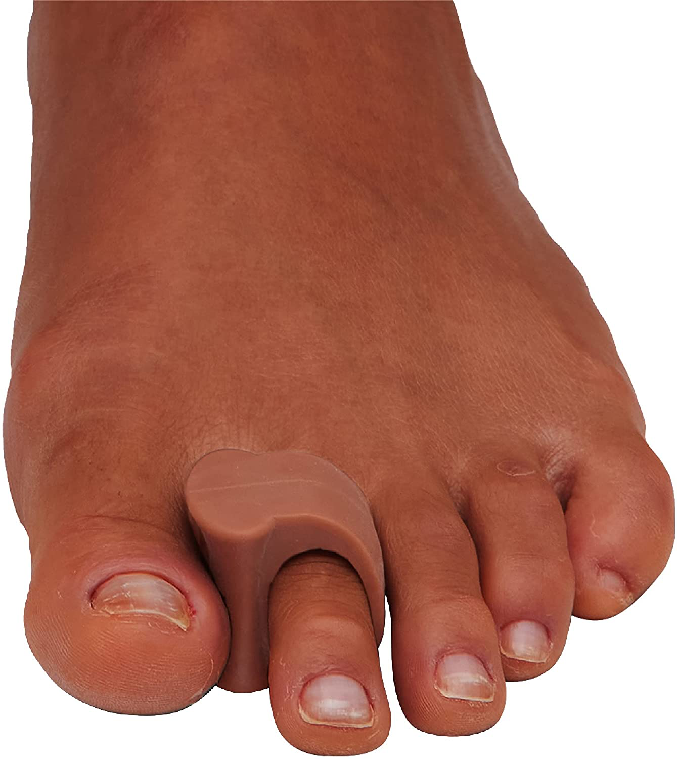 Zentoes Gel Toe Separators for Overlapping Toes, Bunions, Big Toe Alignment, Corrector and Spacer - 4 Pack (White)