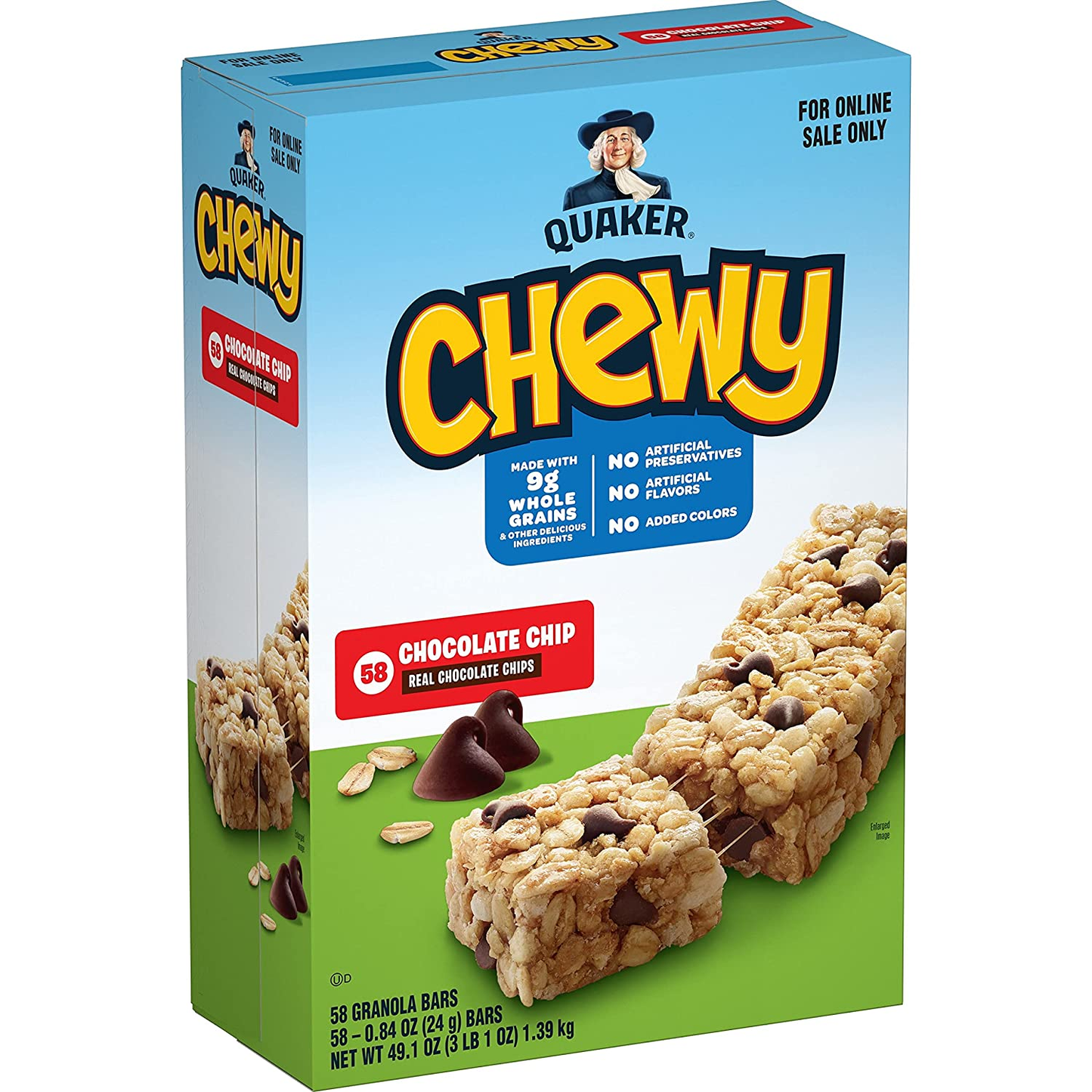 Quaker Chewy Granola Bars, Chewy & Dipps Variety Pack, (58 Bars)