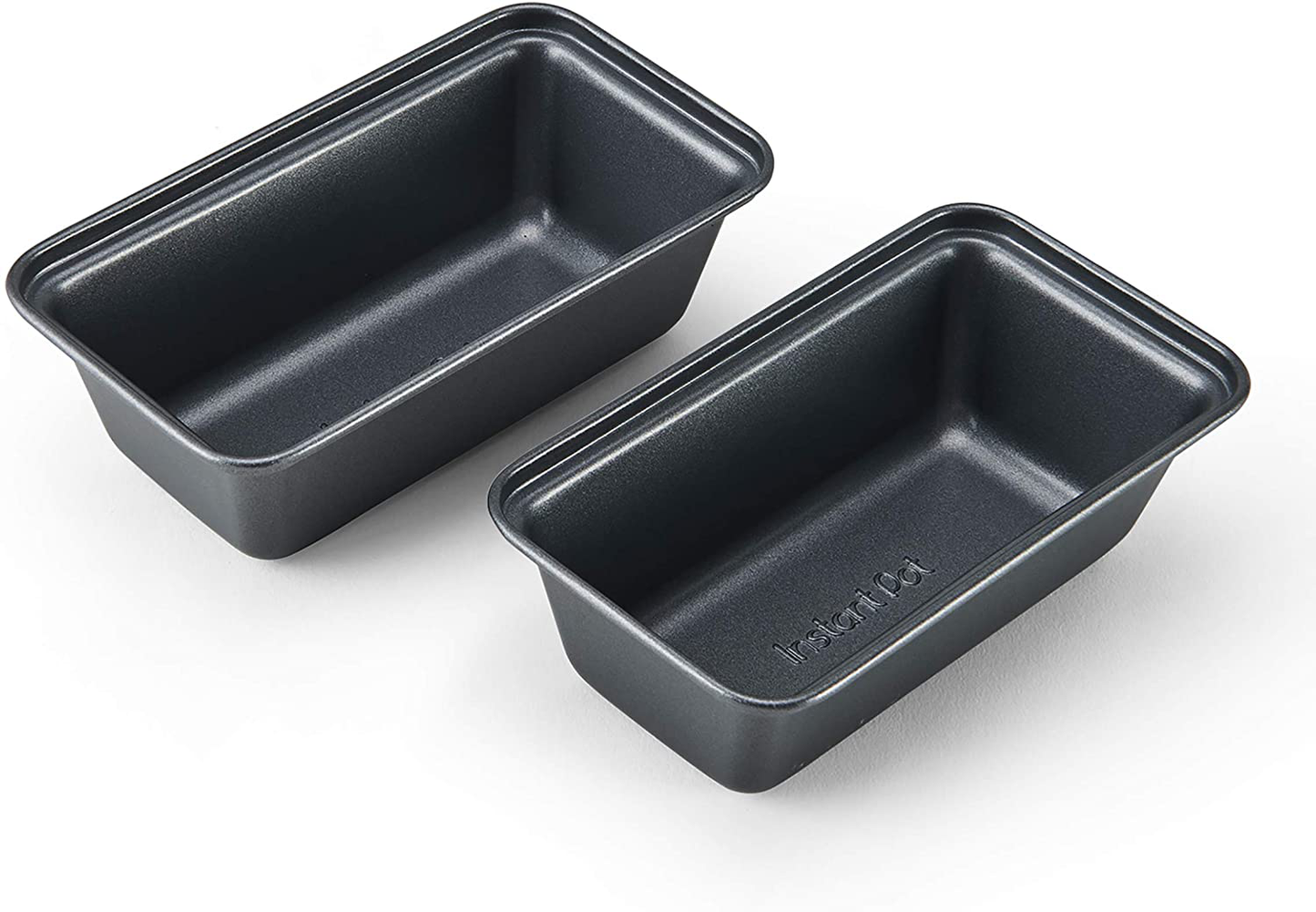 Instant Pot Official Mini Loaf Pans, Set of 2, Compatible with 6-Quart and 8-Quart Cookers, Gray