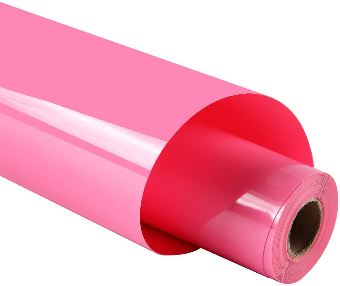 Adhesive Heat Transfer Vinyl for T-Shirts 12" x 8ft Roll Glossy