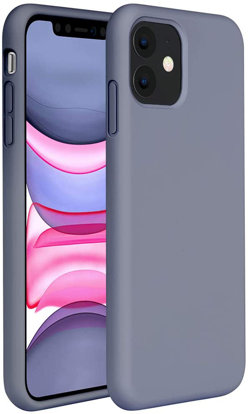 Gel Rubber Full Body Protection Cover Case Drop Protection Case Liquid Silicone Case Compatible with iPhone 11 6.1 inch