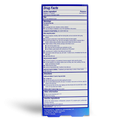 Acne Treatment Differin Gel, Acne Spot Treatment for Face with Adapalene (Up to 30 Day Supply), 15 Gram, Pump