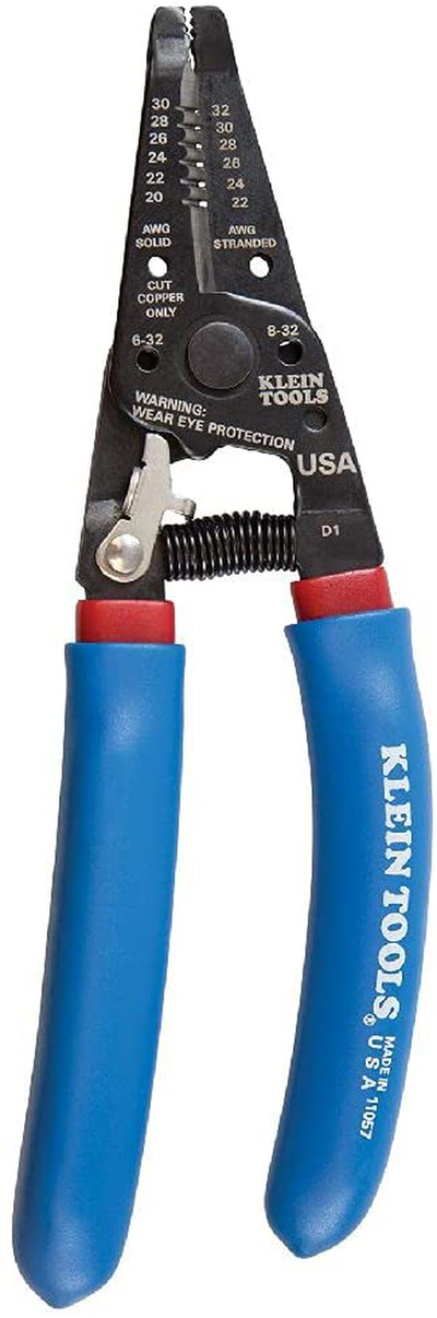 Klein Tools 11057 Wire Stripper and Cutter for 20-30 AWG Solid Wire and 22-32 AWG Stranded Wire