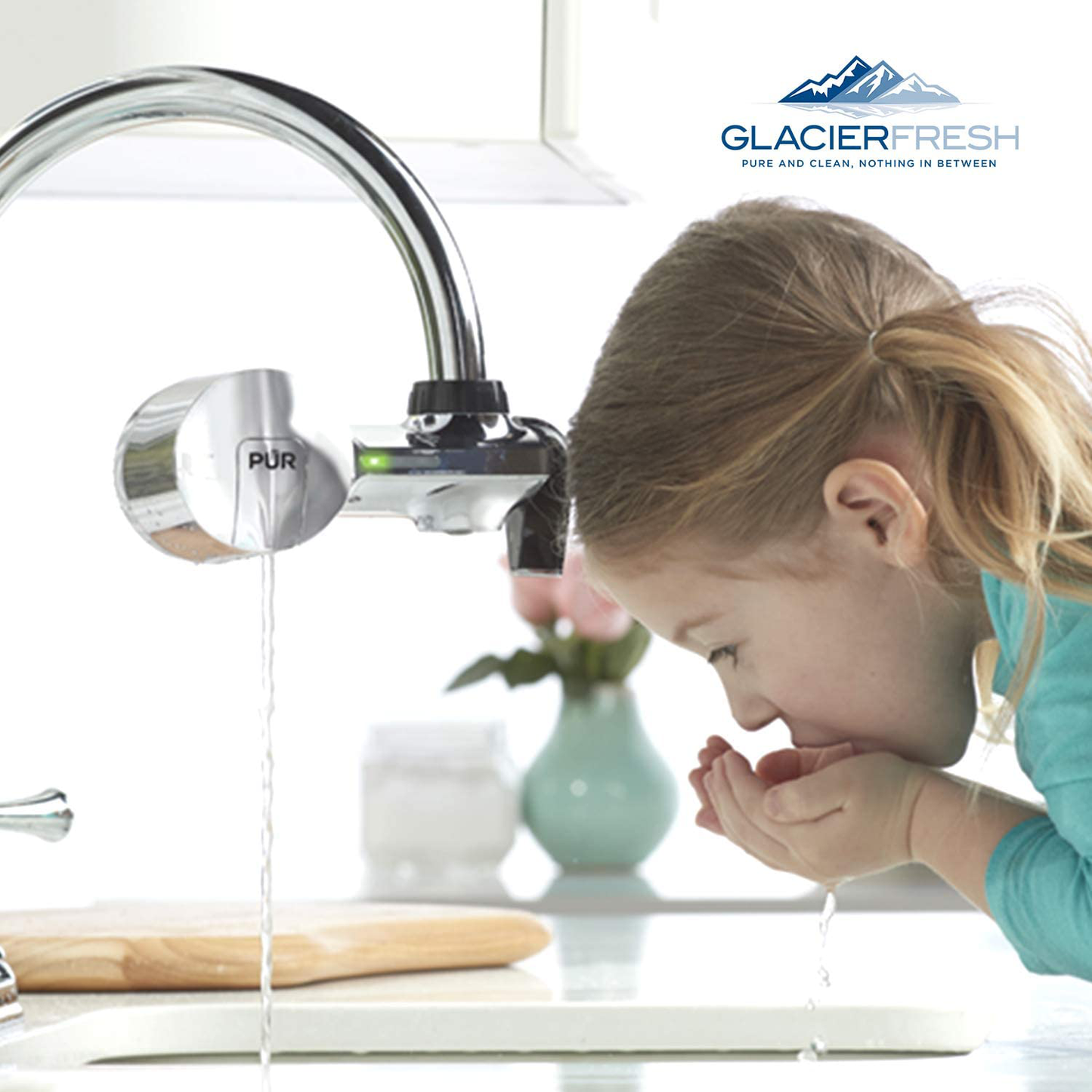 GLACIER FRESH Replacement for PUR Water Filter Faucet, Replacement for RF-9999 and RF-3375, Compatible with All Pur Faucet Mount Filtration Systems (Pack of 3)