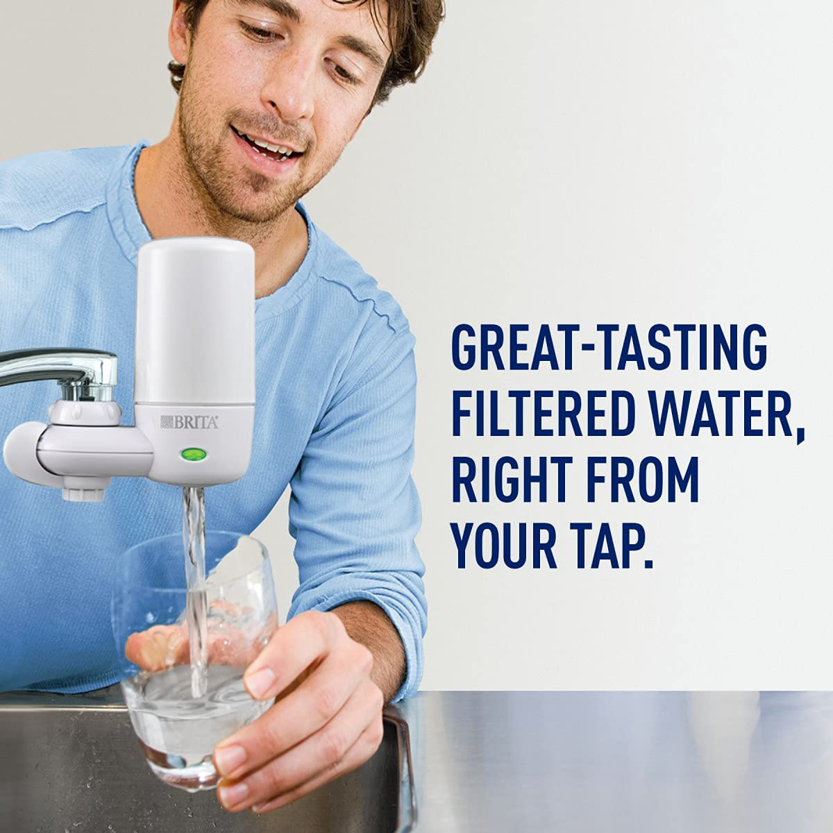 Brita Basic Replacement Water Filters, Chrome, 2 Count - 36312