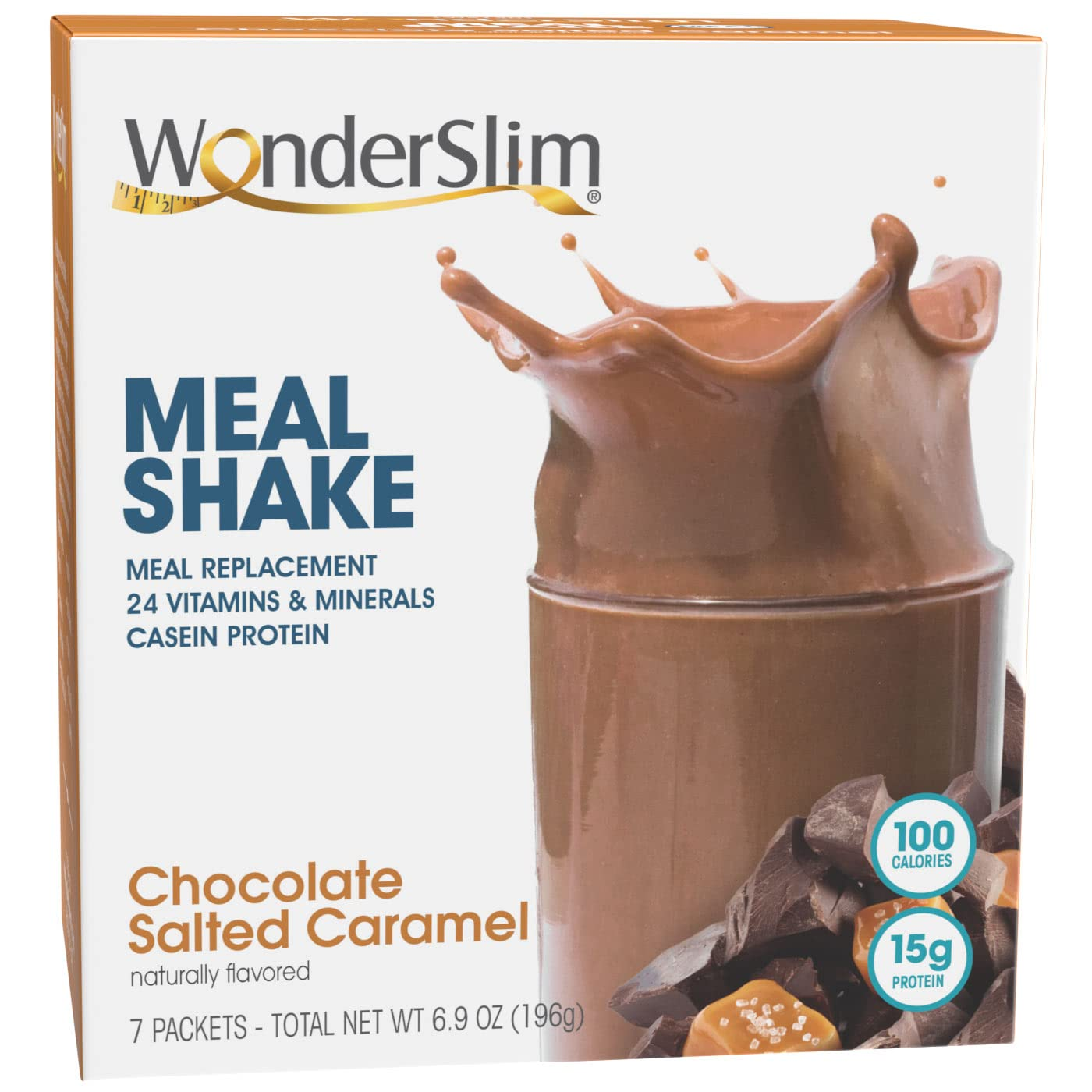 Wonderslim Meal Replacement Shake, Chocolate Cream - 24 Vitamins & Minerals, 15G Protein (7Ct)
