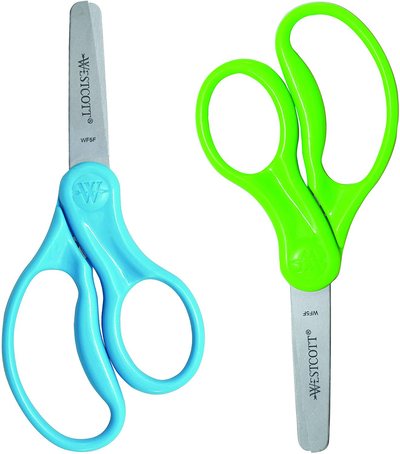 Westcott Right- & Left-Handed Scissors For Kids Assorted, 2 Pack