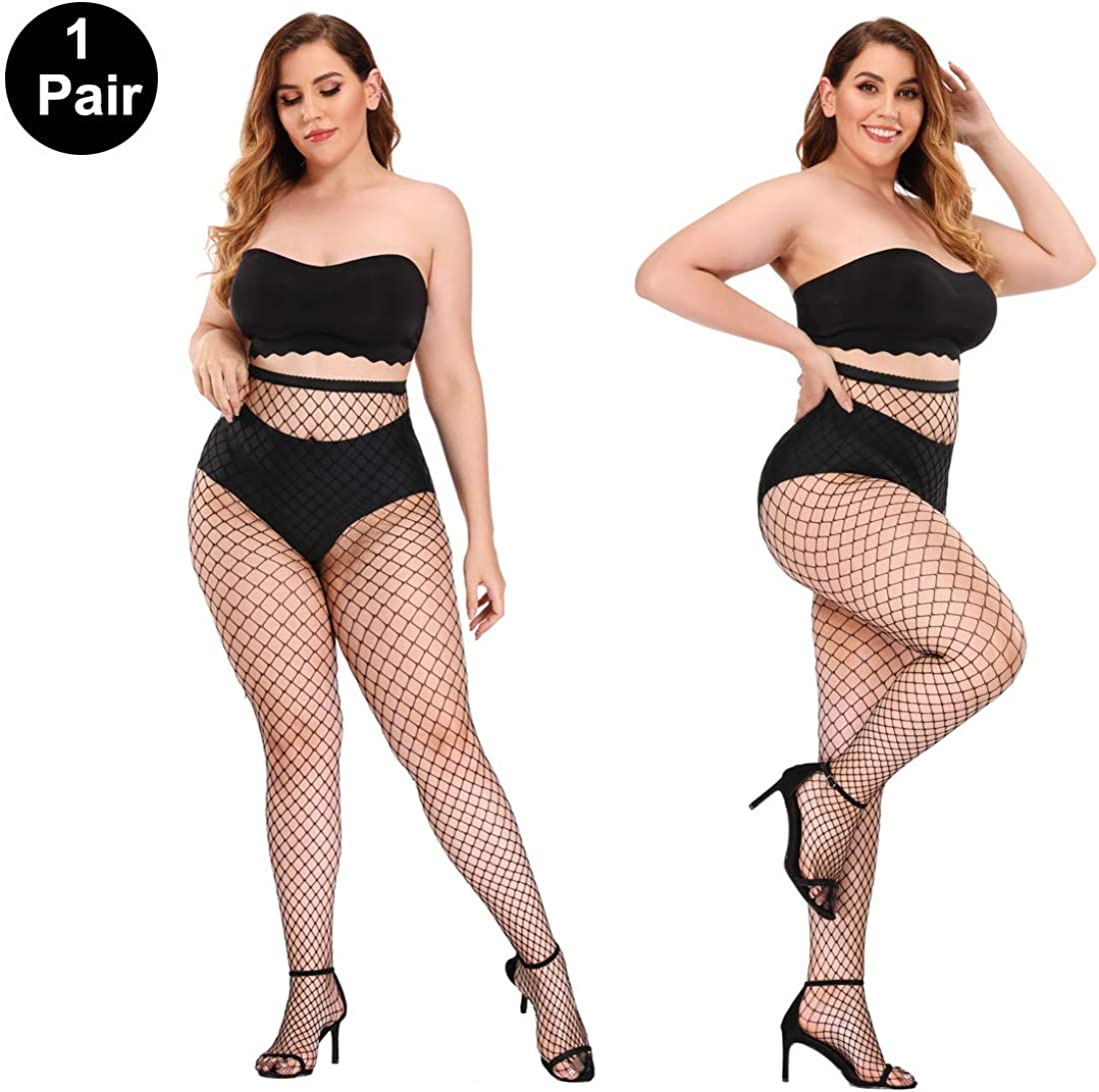Akiido High Waist Tights Fishnet Stockings Thigh High Stockings Pantyhose