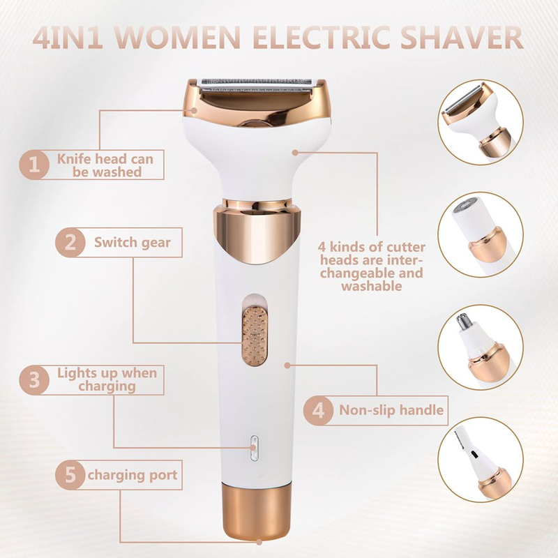 4-in-1 Electric Razor, Trimmer, Shaver