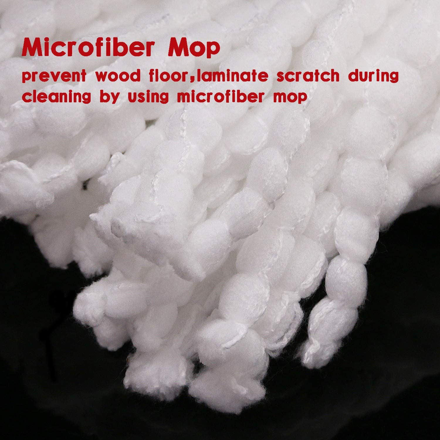 12 Pack Mop Replacement Heads Compatible with Spin Mop, Microfiber Spin Mop Refills, Easy Cleaning Mop Head Replacement