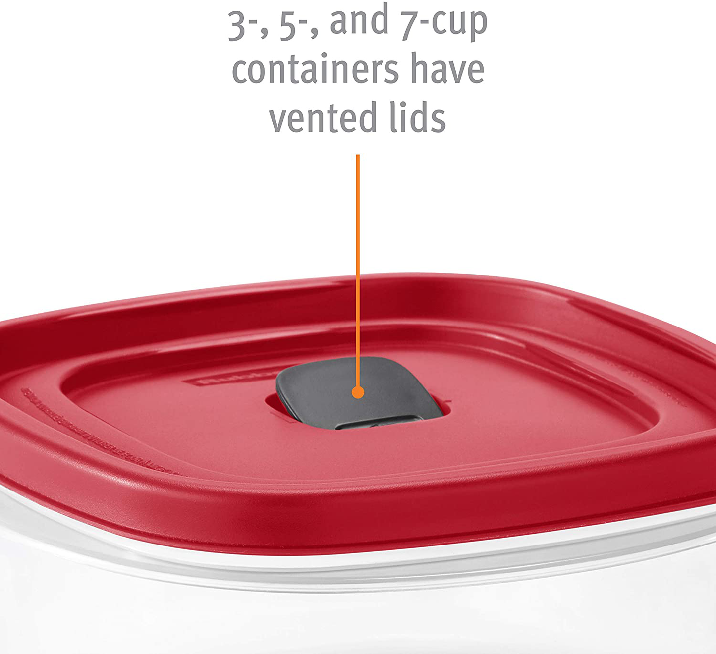 Rubbermaid Easy Find Vented Lids Food Storage Containers