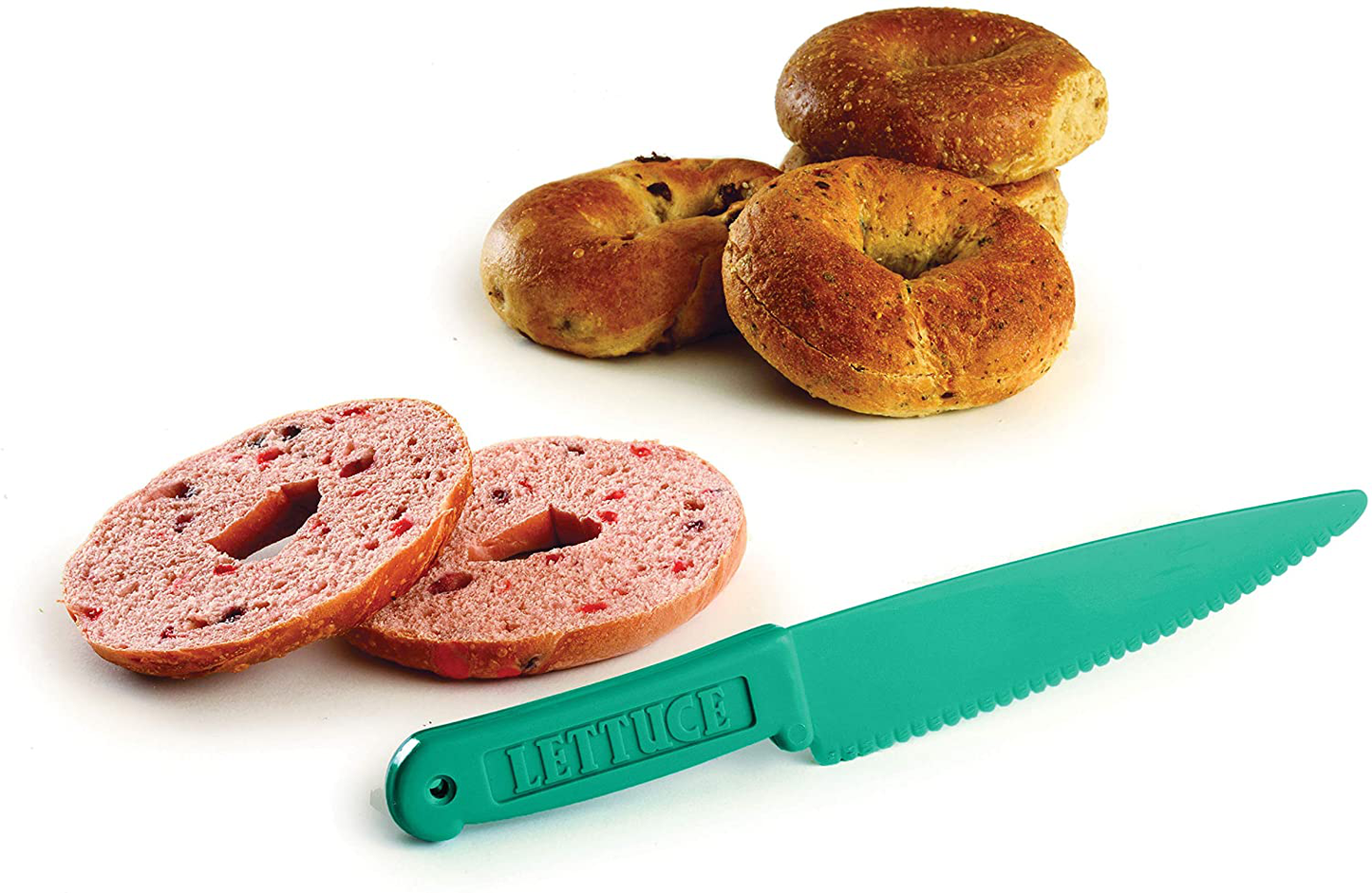 Norpro 586 , Blue Lettuce Knife, 11.25in/28.5cm
