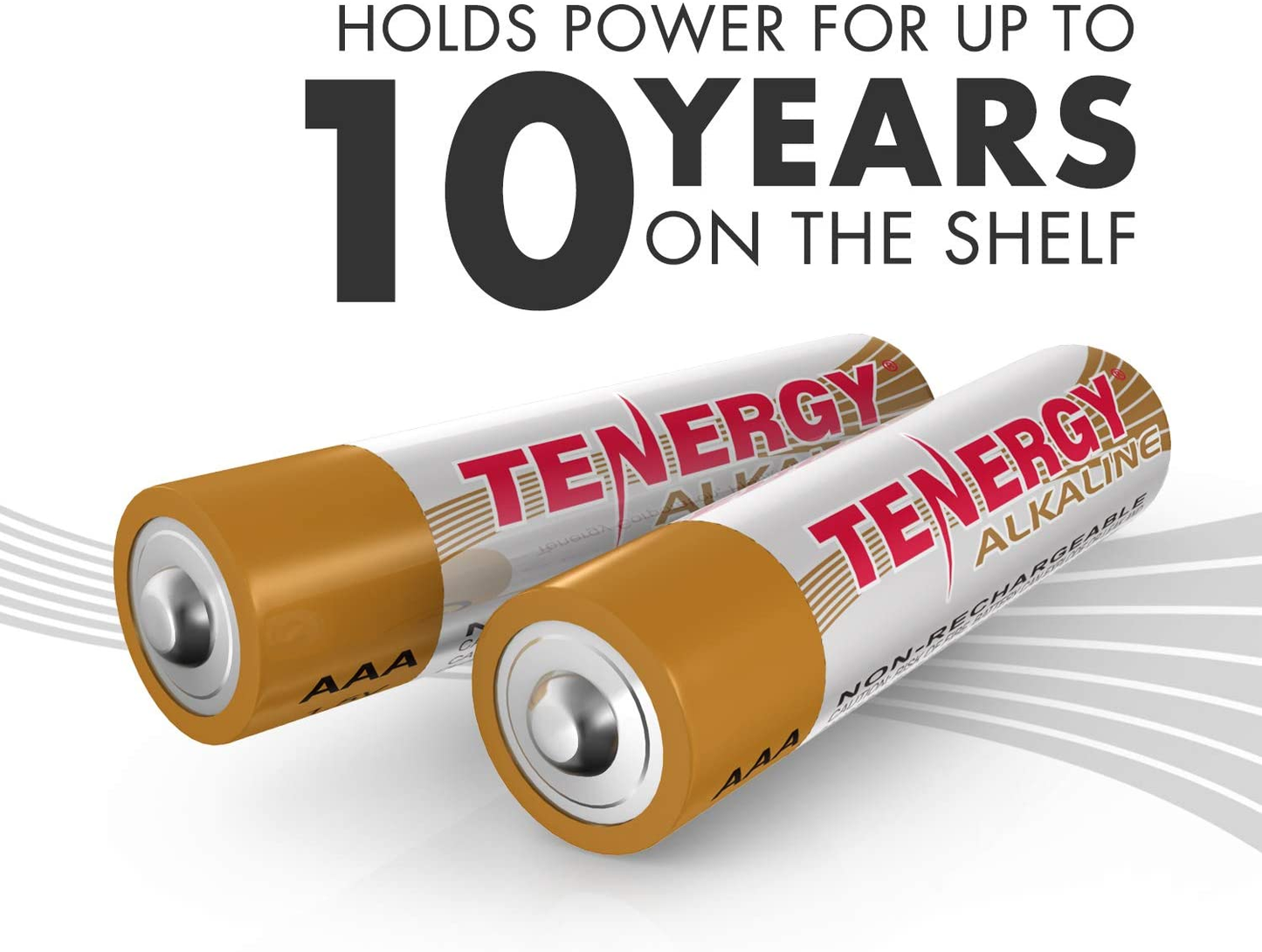 Tenergy 1.5V AAA Alkaline Battery, High Performance AAA Non-Rechargeable Batteries for Clocks, Remotes, Toys & Electronic Devices, Replacement AAA Cell Batteries, 100 Pack