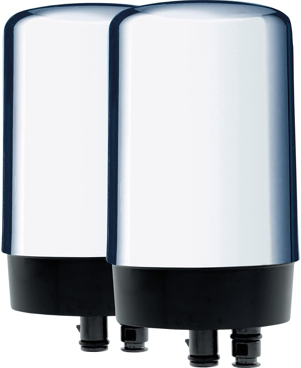 Brita Basic Replacement Water Filters, Chrome, 2 Count - 36312