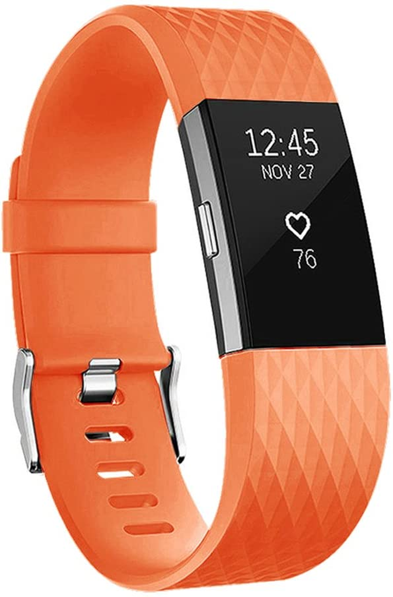 Replacement Bands Compatible for Fitbit Charge 2, Classic & Special Edition Adjustable Sport Wristbands