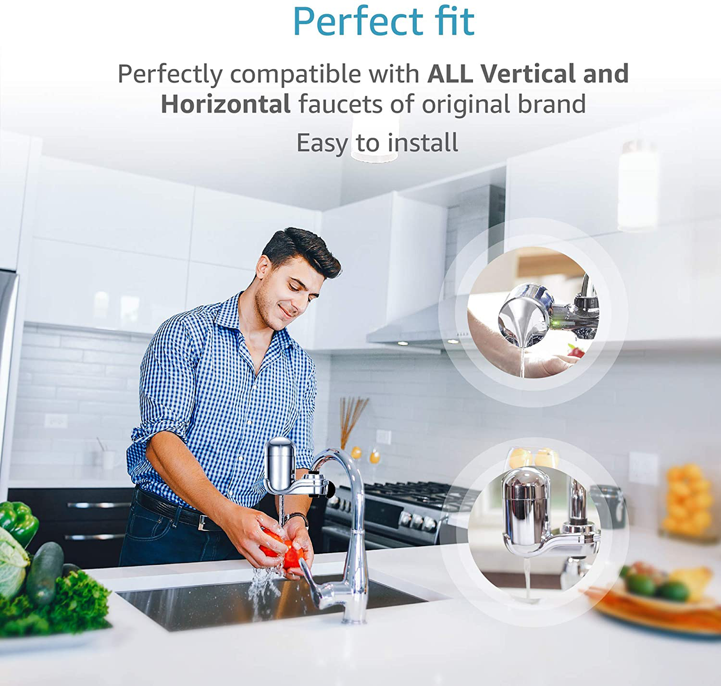 AQUACREST RF-9999 NSF Certified Water Filter, Replacement for Pur RF9999 Faucet Water Filter, Pur Faucet Model FM-2500V, FM-3700, PFM150W, PFM350V, PFM400H, PFM450S, Pur-0A1 (Pack of 6)