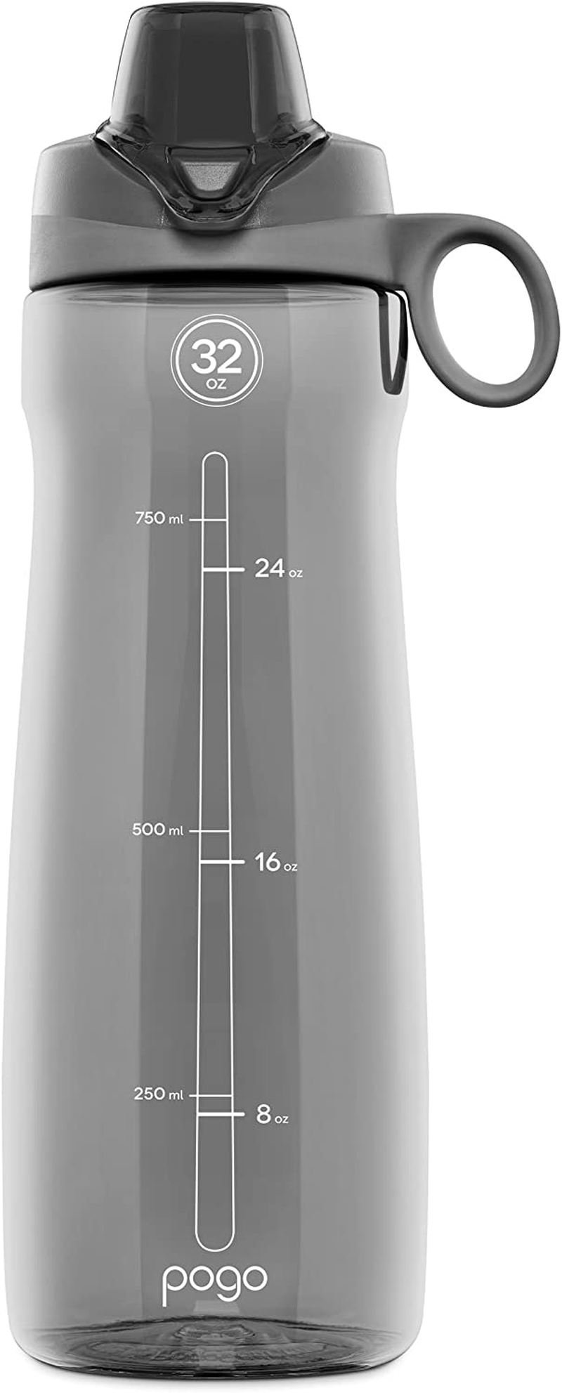 Pogo BPA-Free Plastic Water Bottle with Chug Lid, Teal, 40 oz