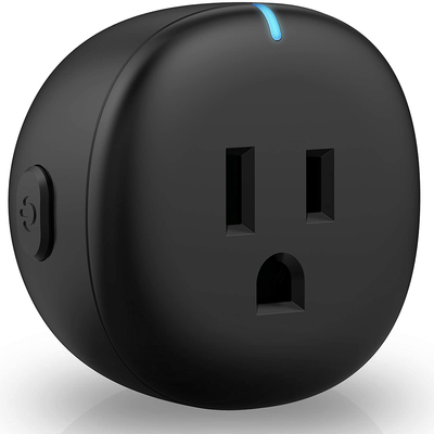 Black Smart Plug, Amysen Smart Wifi Outlet, Compatible with Alexa and Google Home, ETL Certified, Only Supports 2.4Ghz Network, No Hub Required, Control Your Devices from Anywhere