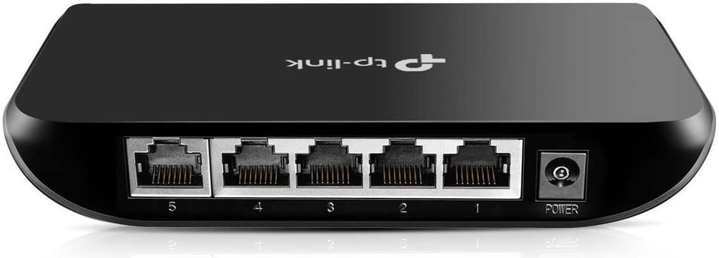 Tp-Link Litewave 5 Port Gigabit Ethernet Switch | Desktop Ethernet Splitter | Plastic Case | Unshielded Network Switch | Plug & Play | Fanless Quiet | Unmanaged (LS1005G)