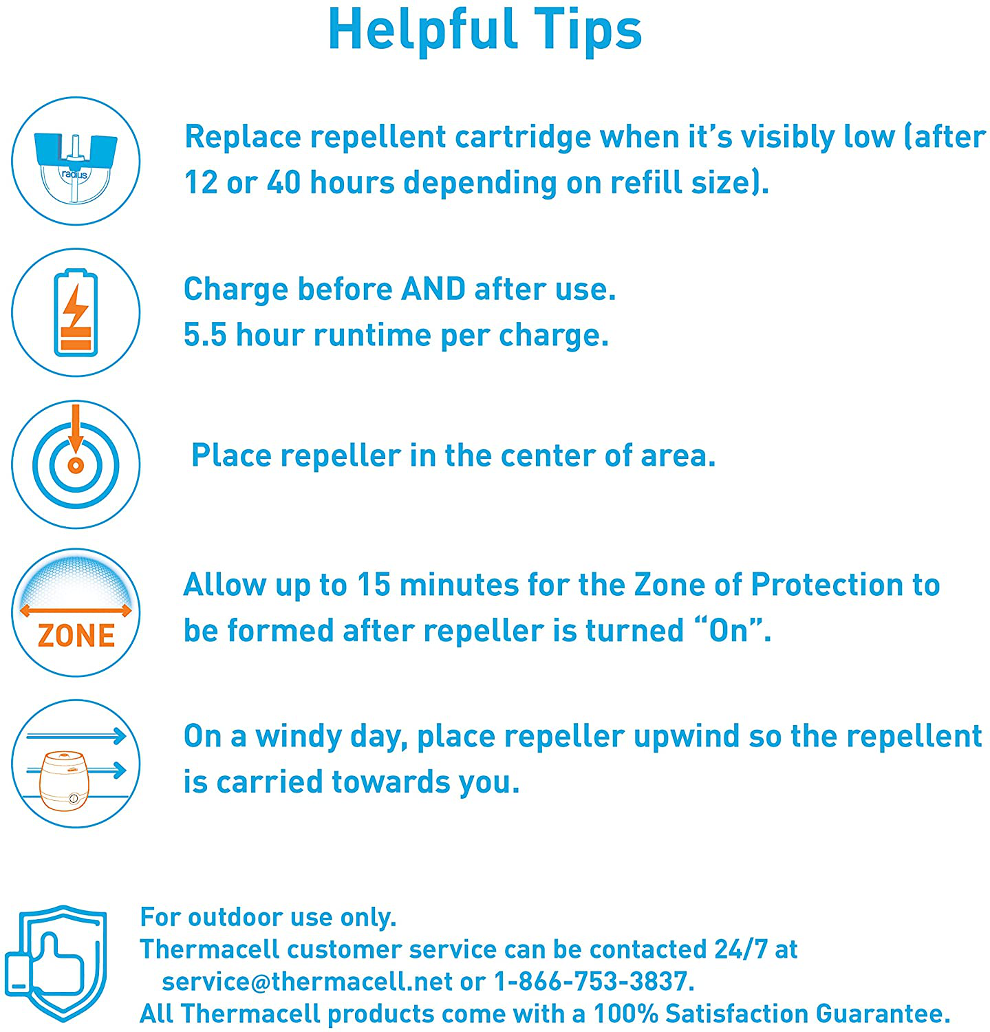 Thermacell Rechargeable Mosquito Repellent Refills; Advanced Formula Provides 20 Foot Protection Zone; Compatible with Thermacell E-Series & Radius Only; Highly Effective Mosquito Repellent