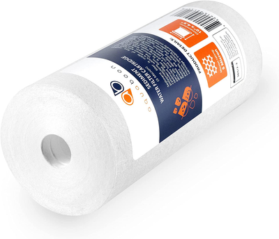 Aquaboon 4-Pack of 5 Micron 10" Sediment Water Filter Replacement Cartridge | Whole House Sediment Filtration | Compatible with W15-PR, HD-950, WFHD13001B, GXWH35F, GXWH30C, HF45-10BLBK10PR