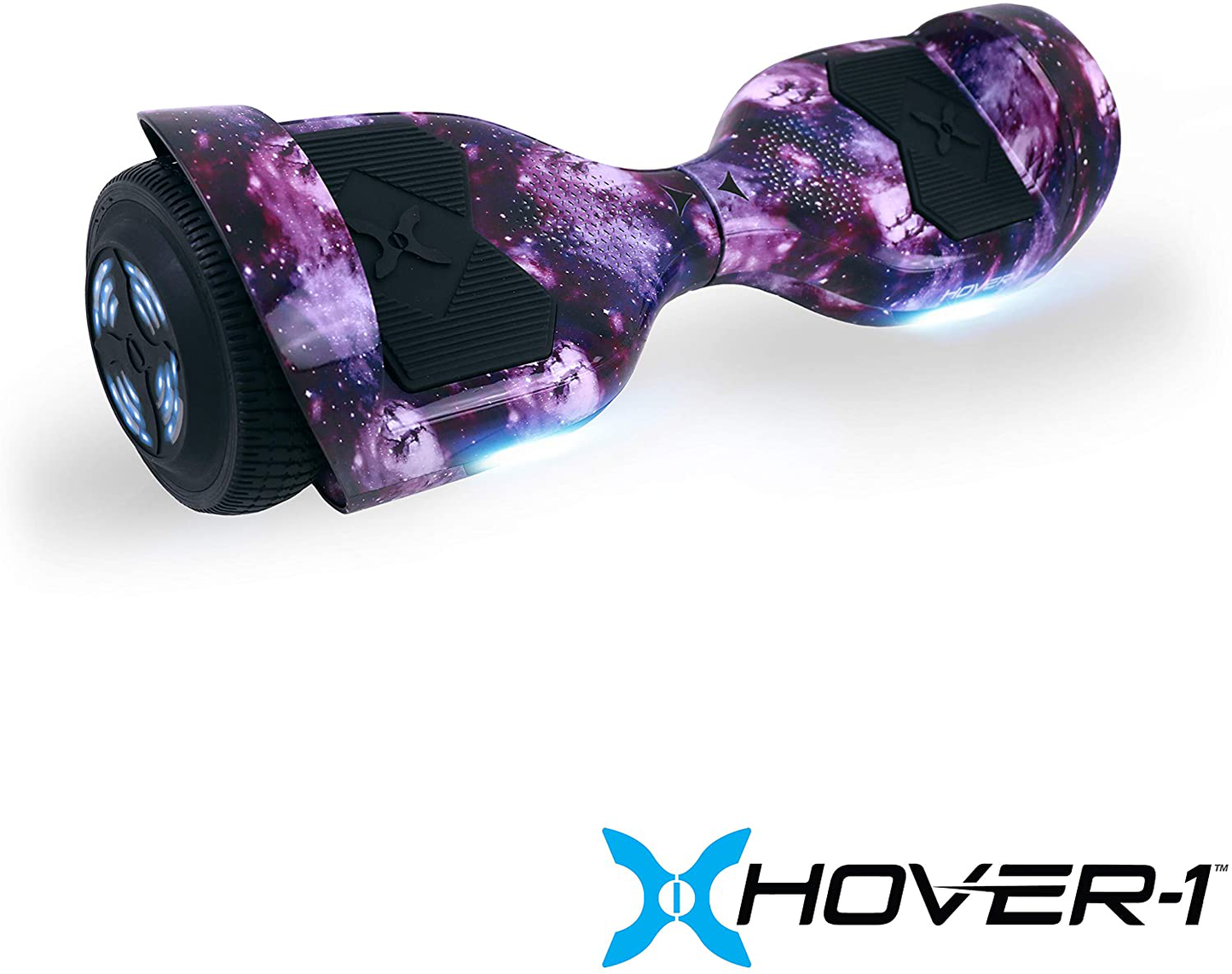 Hover-1 Helix Electric Hoverboard | 7MPH Top Speed, 4 Mile Range, 6HR Full-Charge, Built-In Bluetooth Speaker, Rider Modes: Beginner to Expert, Iridescent