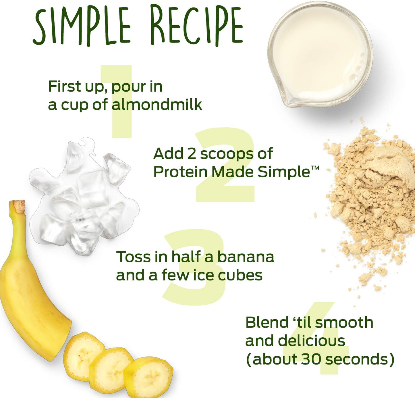 Vega Protein Made Simple - Caramel Toffee (10 Servings), 9.1 Oz - Delicious Plant Based Healthy Vegan Protein Powder - Stevia, Dairy & Gluten Free, Non GMO, No Gums