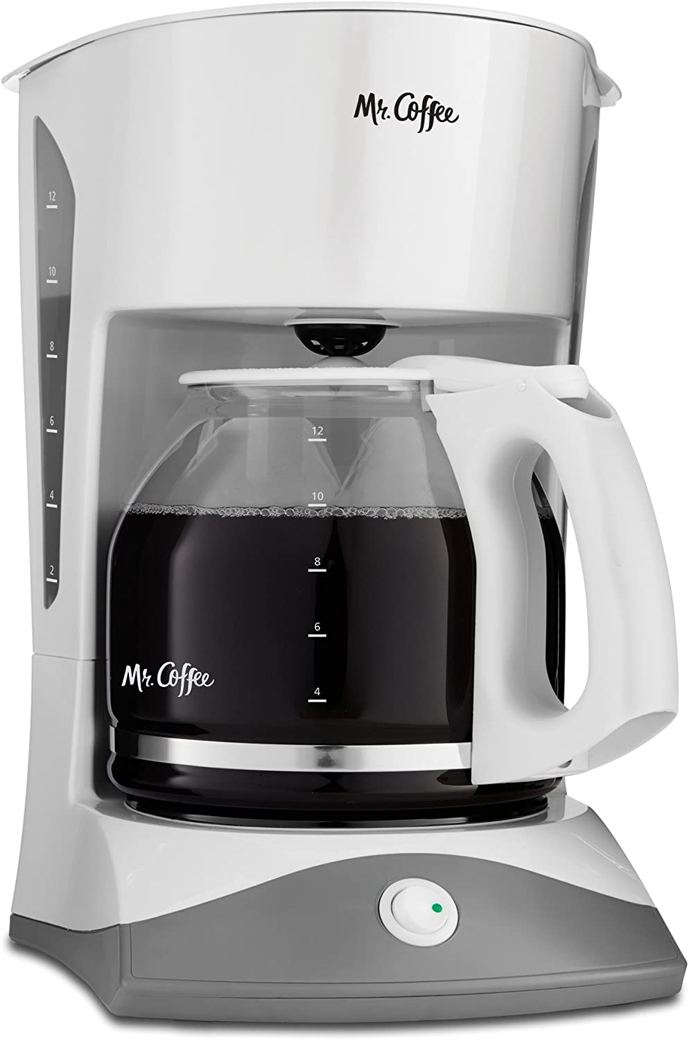 Mr. Coffee Coffee Maker with Auto Pause and Glass Carafe, 12 Cups, Black
