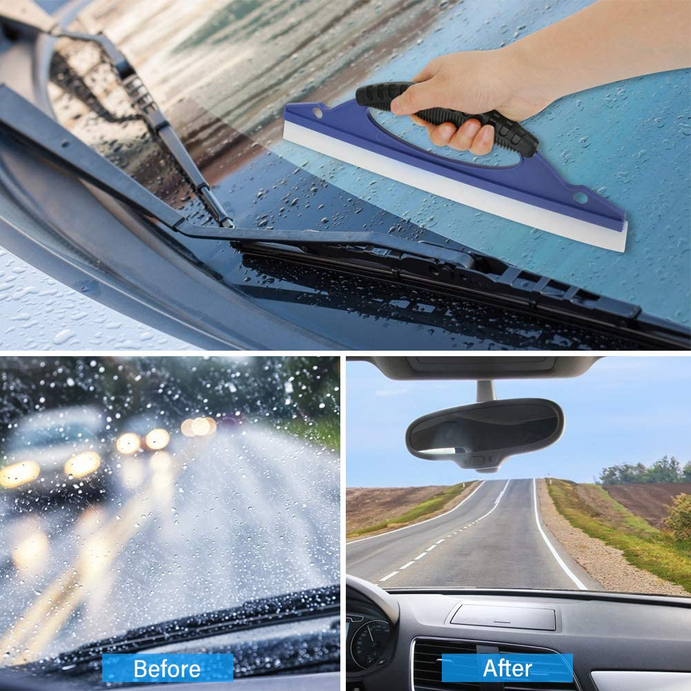 11pcs Car Cleaning Kit, Car Wash Kit for Interior and Exterior Cleaning with Canvas Bag Tire Brush Wash Sponge Duster Window Water Scraper Collapsible Bucket Wash Cloths Deer Towel Wash Glove