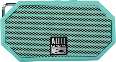 Altec Lansing Mini H2O - Wireless Bluetooth Waterproof Speaker, Floating, IP67, Portable, Strong Bass, Rich Stereo System, Microphone, 30 Ft Range, Lightweight, 6-Hour Battery, Mint (IMW257-MNT-GRP)