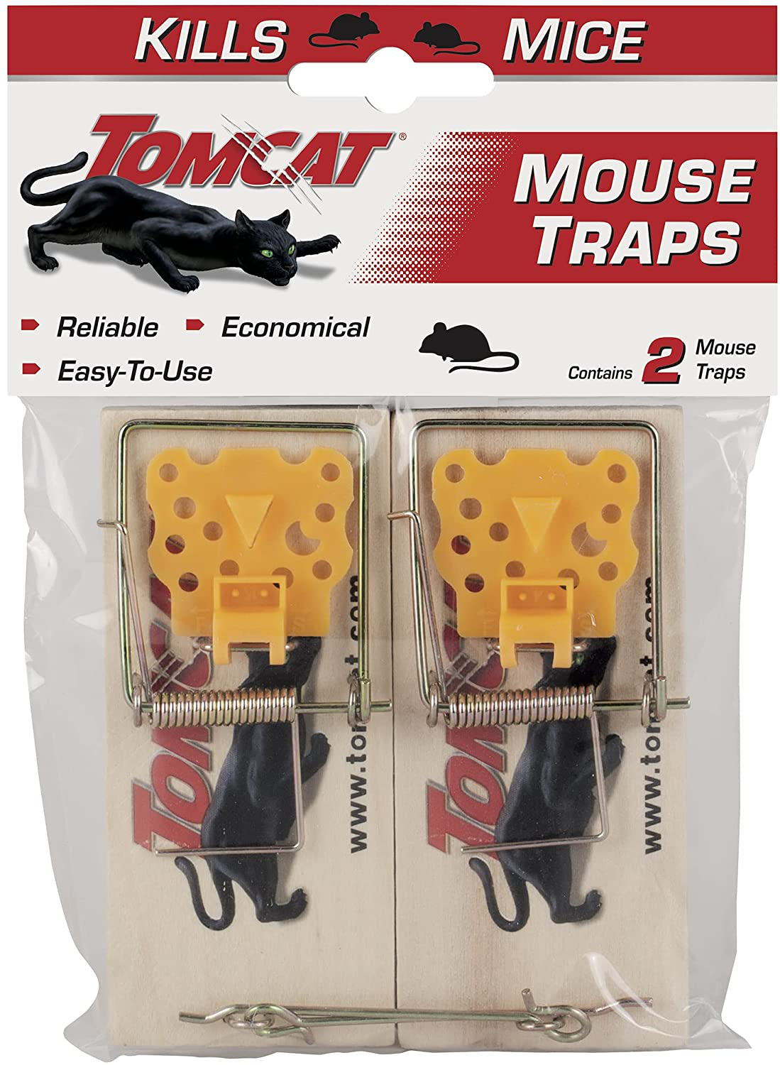 Tomcat Wooden Mouse Traps, 2 Traps