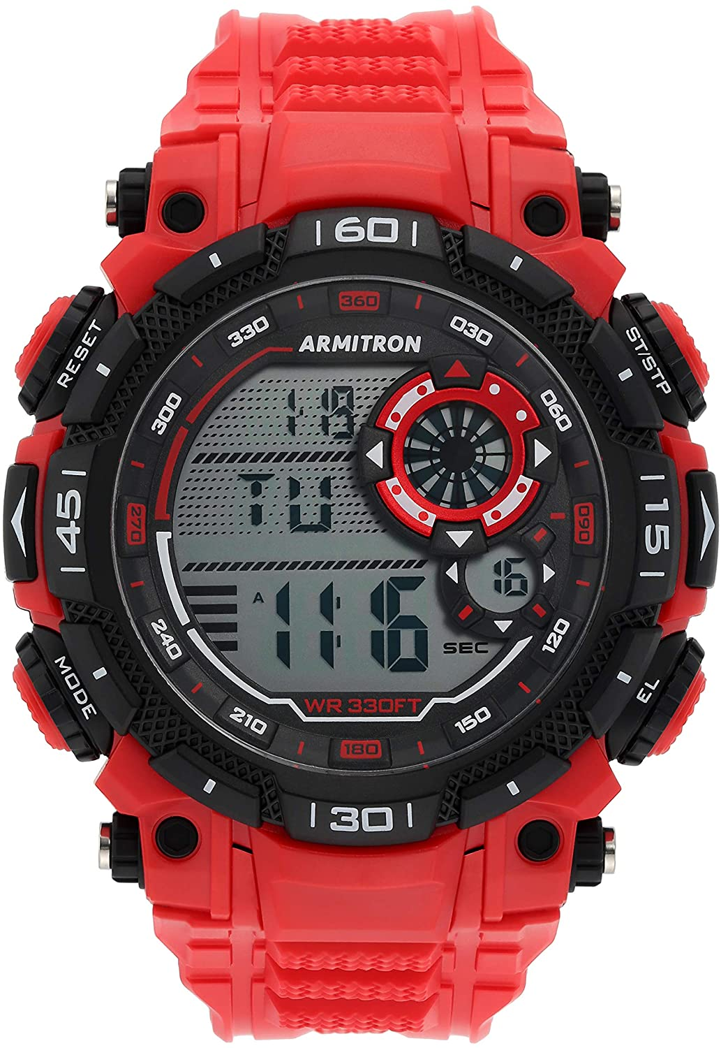 Armi-tron Sport Men's Digital Chronograph Resin Strap Watch