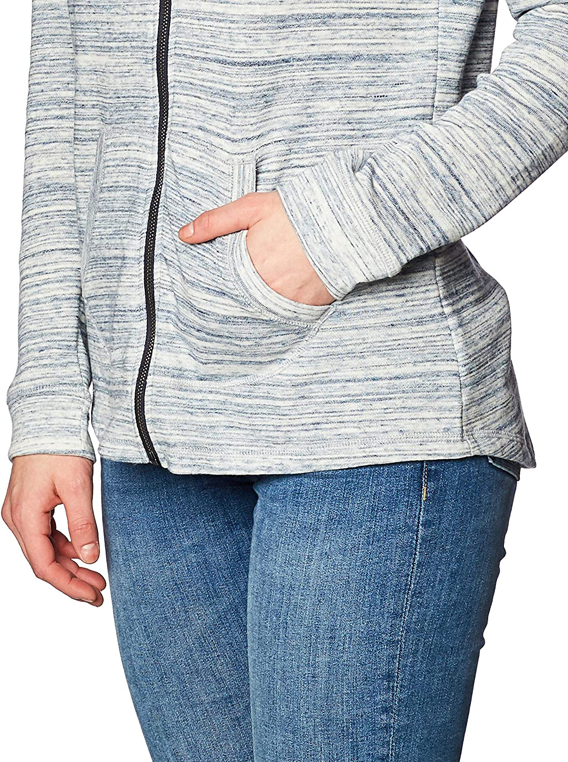 Hanes Women's Jersey Full Zip Hoodie