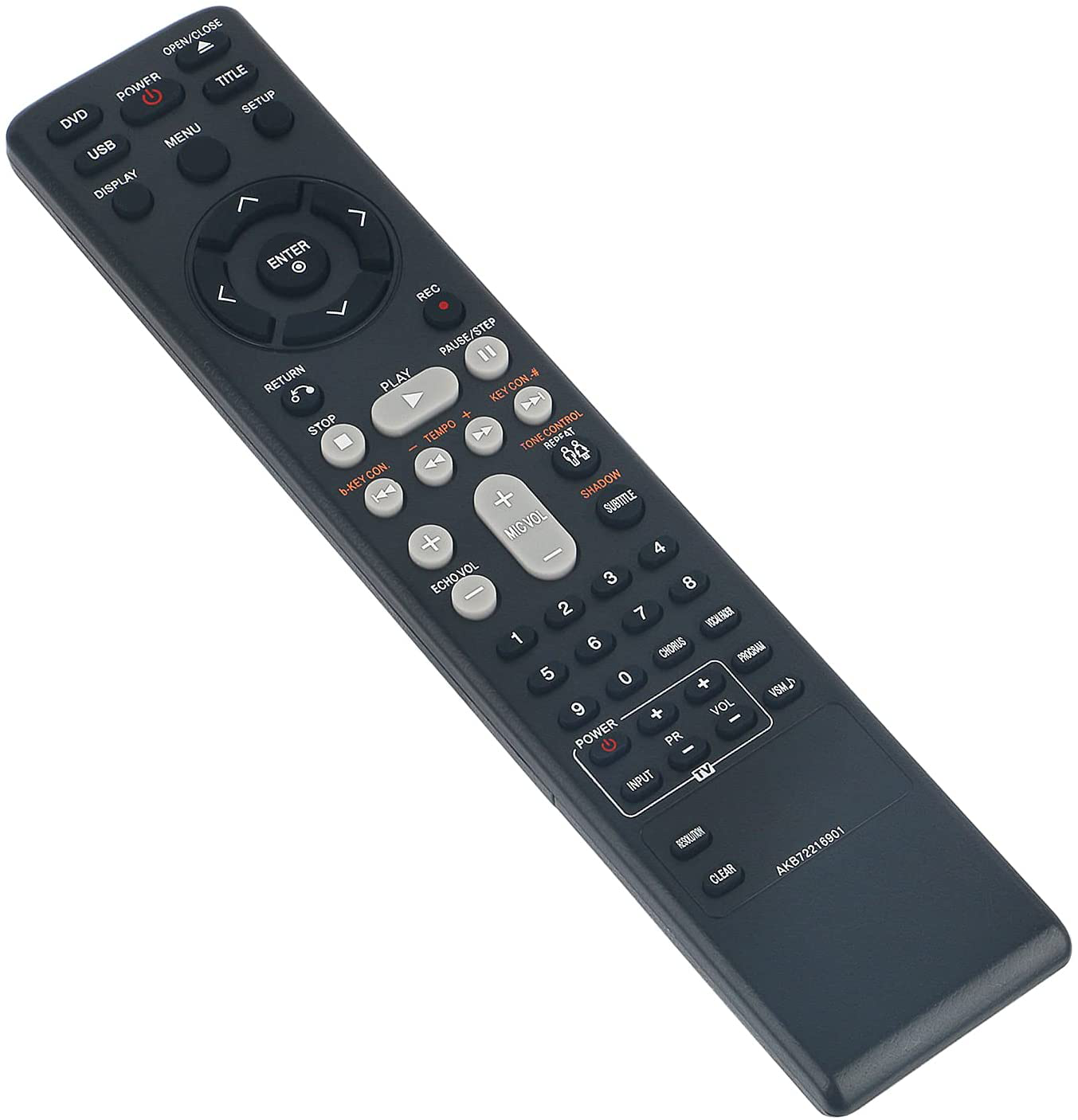 Allimity AKB72216901 Replaced Remote Control Fit for LG DVD Karaoke System DKS-9500 DKS-3000 DKS-9500H