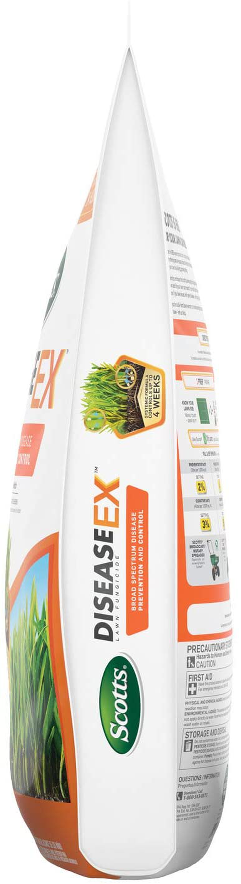 Scotts DiseaseEx Lawn Fungicide - Fungus Control, Fast Acting, Treats up to 5,000 sq. ft., 10 lb.