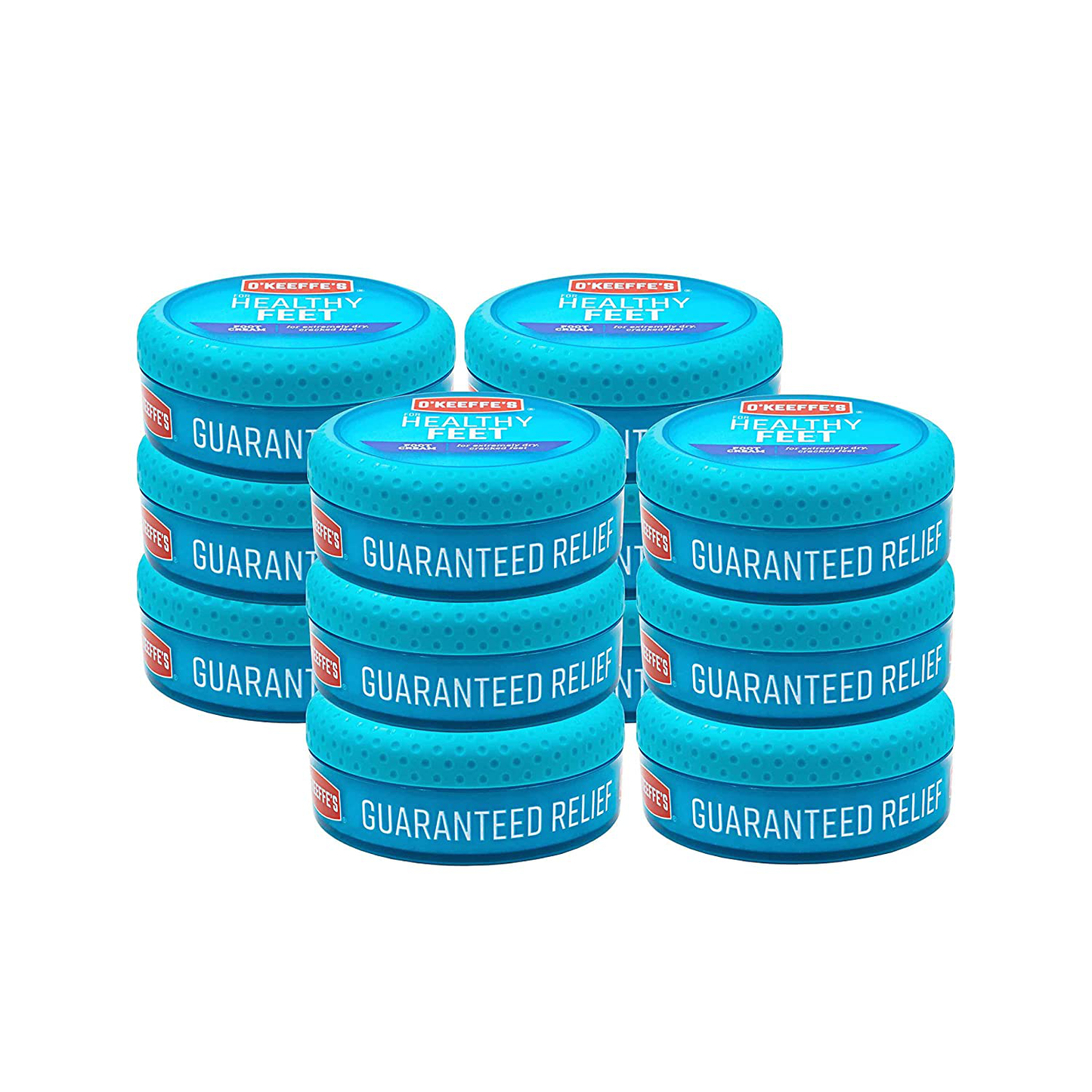 O'Keeffe's Healthy Feet Foot Cream, 3.2 ounce Jar, (Pack of 12), White (K0320001 - 12PC Bulk)