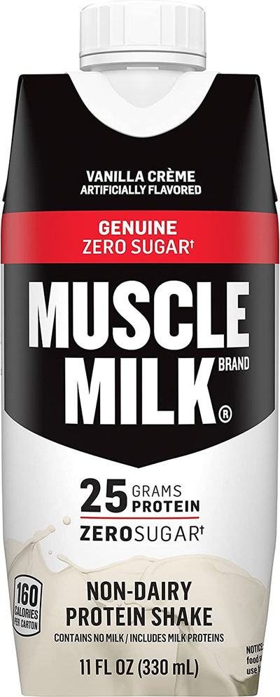 Muscle Milk Genuine Protein Shake, Vanilla Crème, 25G Protein, 11 Fl Oz, 4 Pack