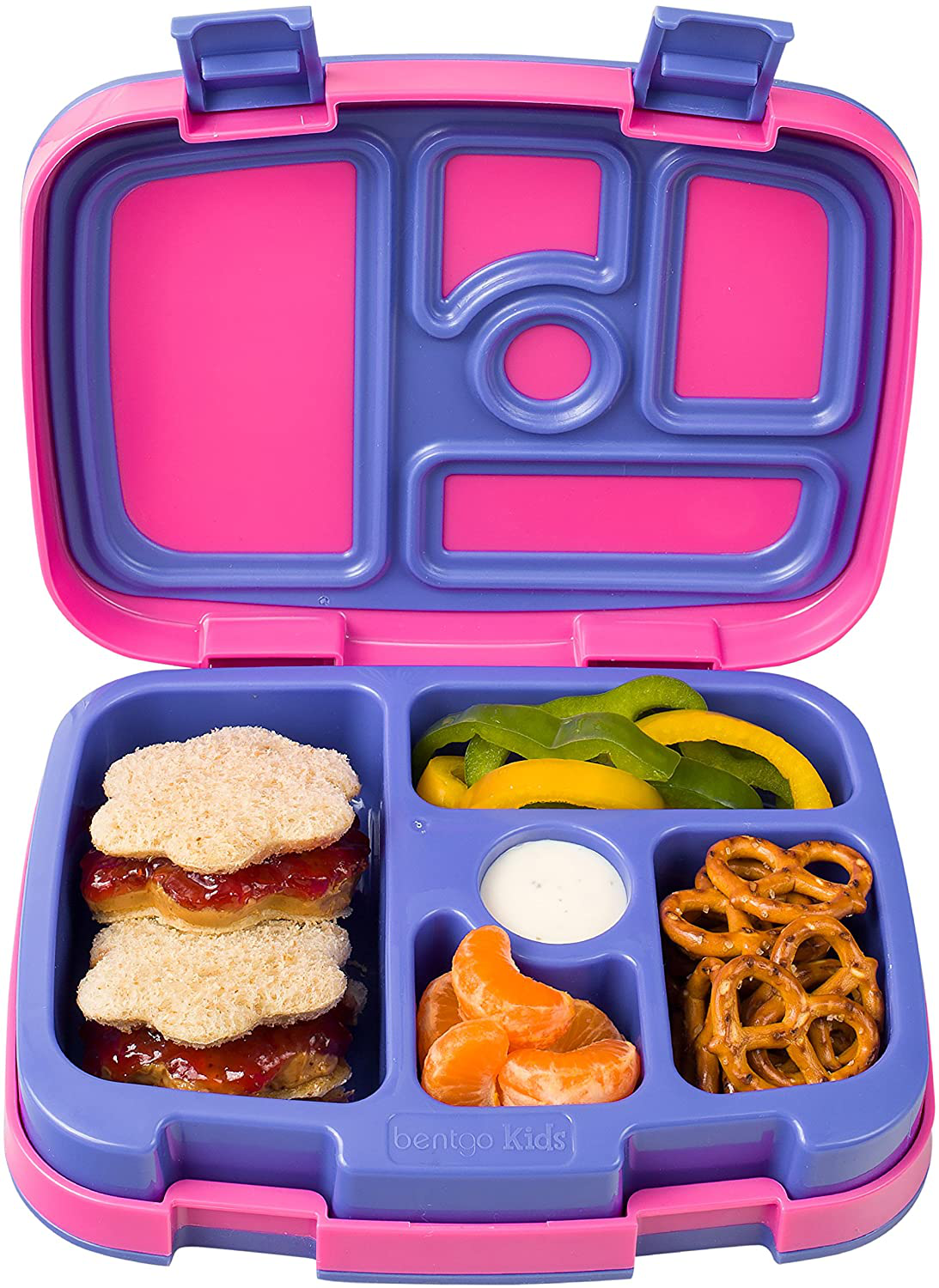 Bentgo Kids Brights – Leak-Proof, 5-Compartment Bento-Style Kids Lunch Box – Ideal Portion Sizes for Ages 3 to 7 – BPA-Free, Dishwasher Safe, Food-Safe Materials