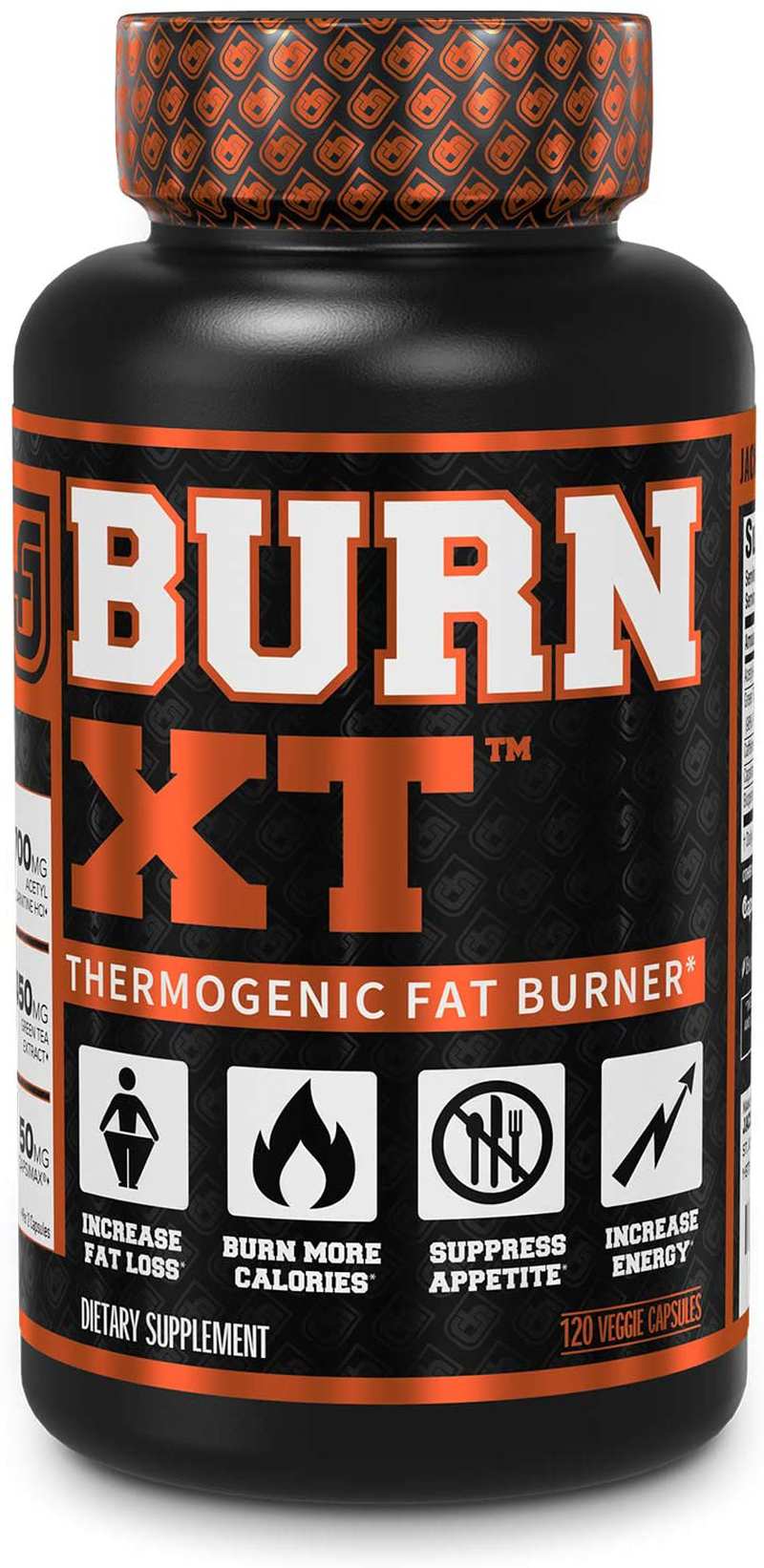 Burn-XT Thermogenic Fat Burner - Weight Loss Supplement, Appetite Suppressant, & Energy Booster - Premium Fat Burning Acetyl L-Carnitine, Green Tea Extract, & More - 60 Natural Veggie Diet Pills