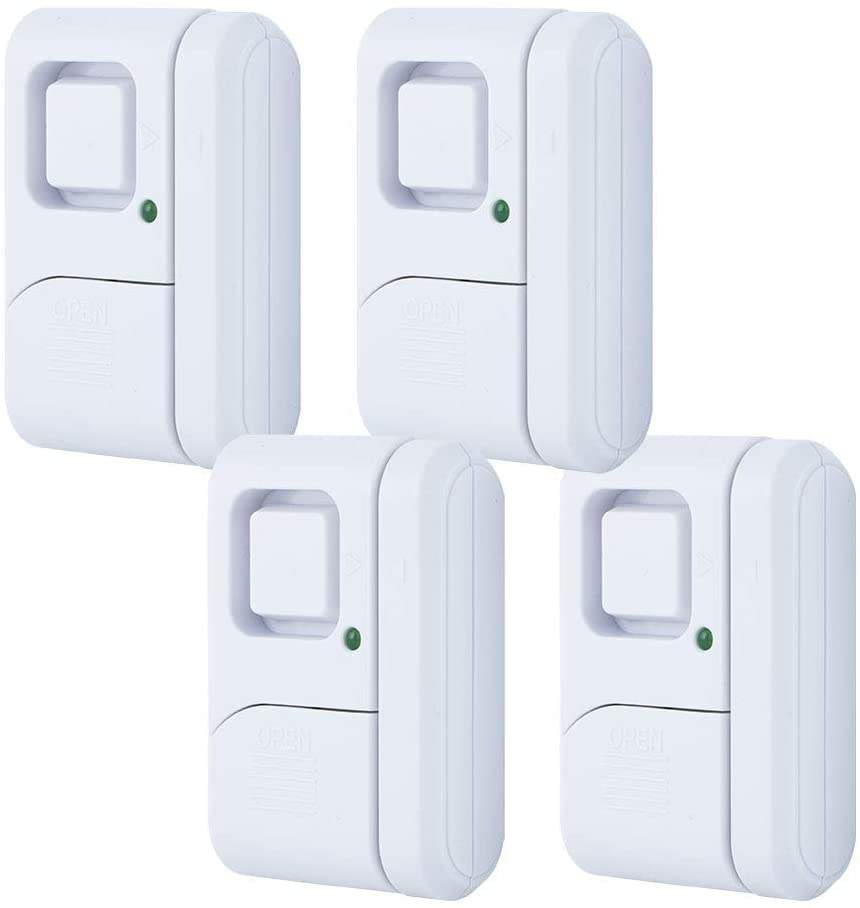 GE Personal Security Window/Door Burglar Alert, Wireless, Chime/Alarm, Easy Installation, Ideal for Home, Garage, Apartment, Dorm, RV and Office